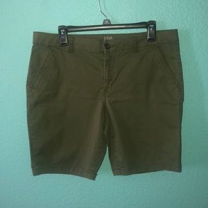 Green Bermuda Shorts